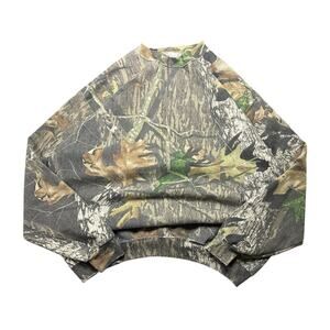 Vintage 90s Outdoor Camo Mossy Oak Break Up Crewneck Sweatshirt XL